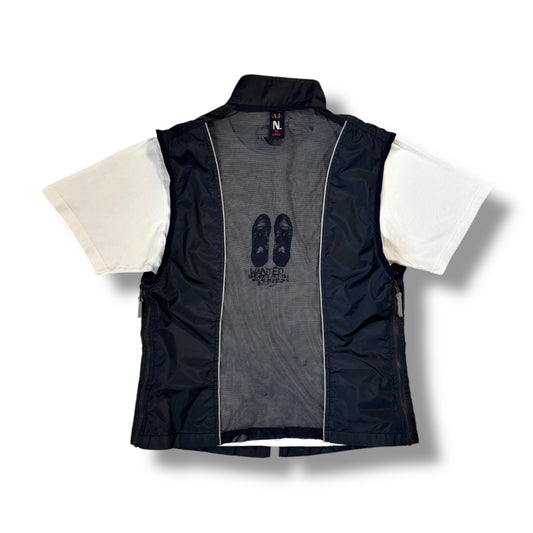 Armani Jeans 90’s Panelled Mesh Vest Jacket Large