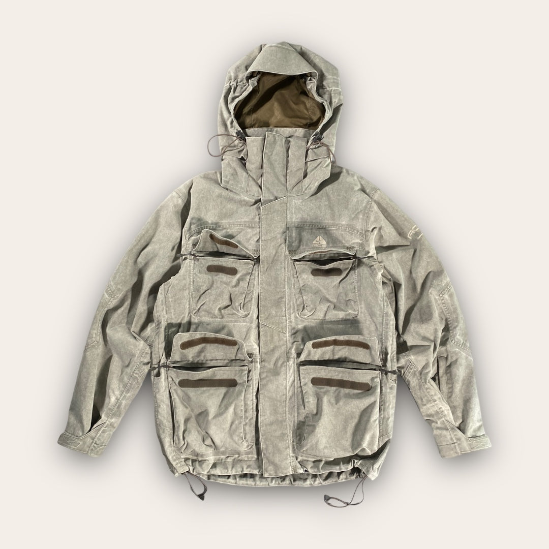 Vintage Nike ACG Stone Grey Multi Pocket Padded Jacket L