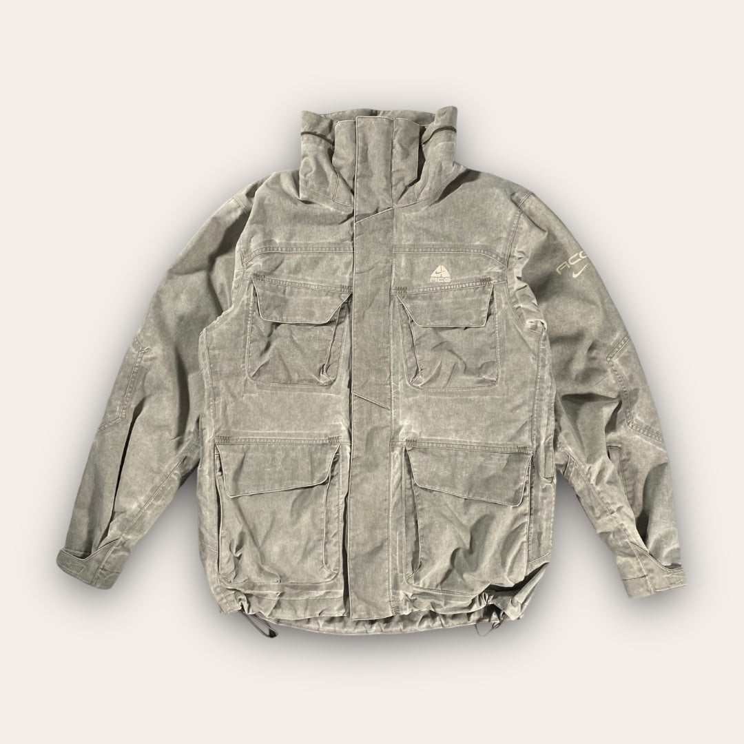 Vintage Nike ACG Stone Grey Multi Pocket Padded Jacket L
