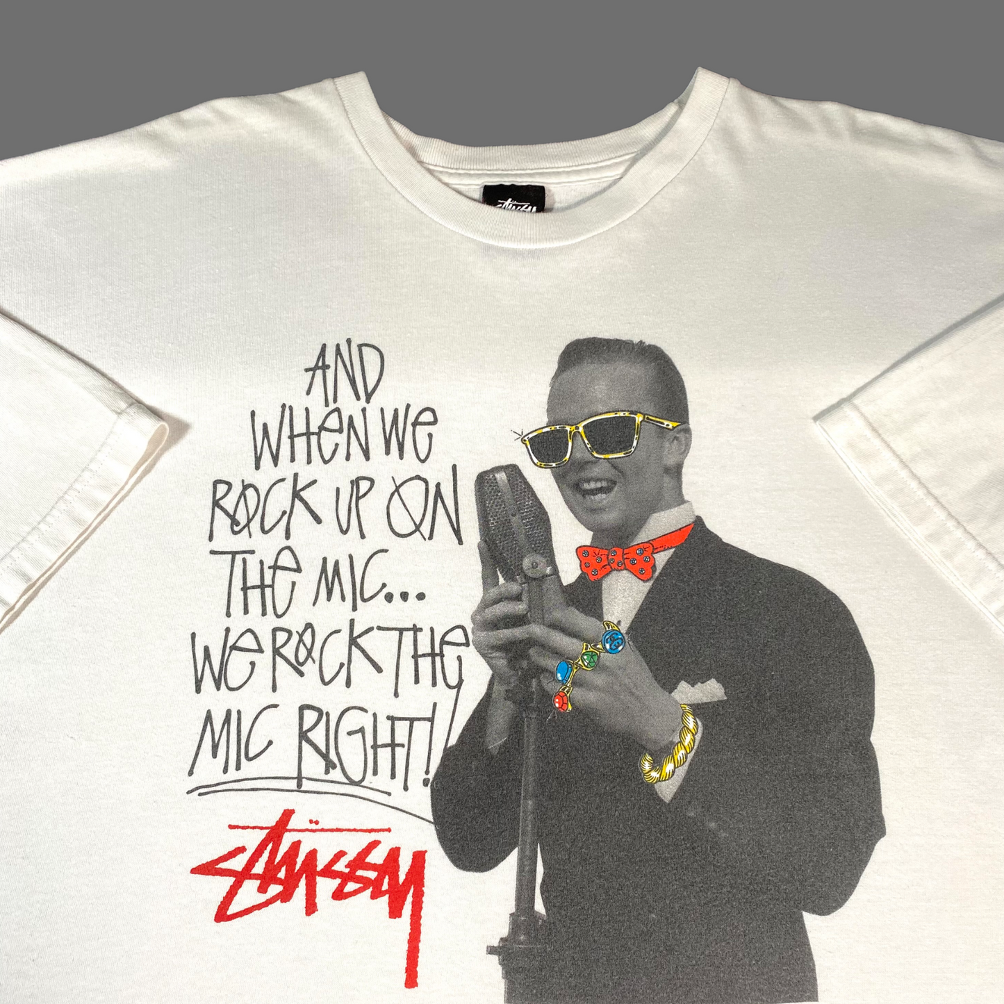 Stüssy 2000’s Rock The Mic T-Shirt XXL