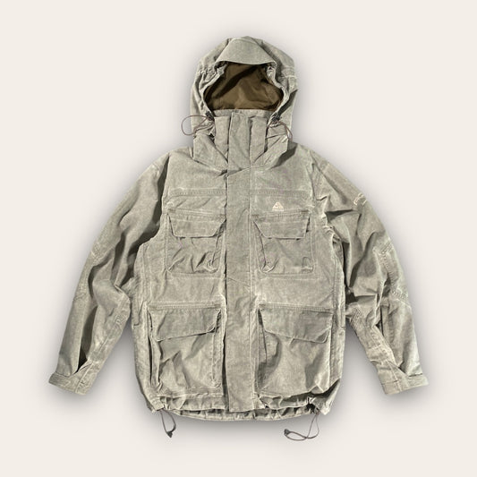 Vintage Nike ACG Stone Grey Multi Pocket Padded Jacket L