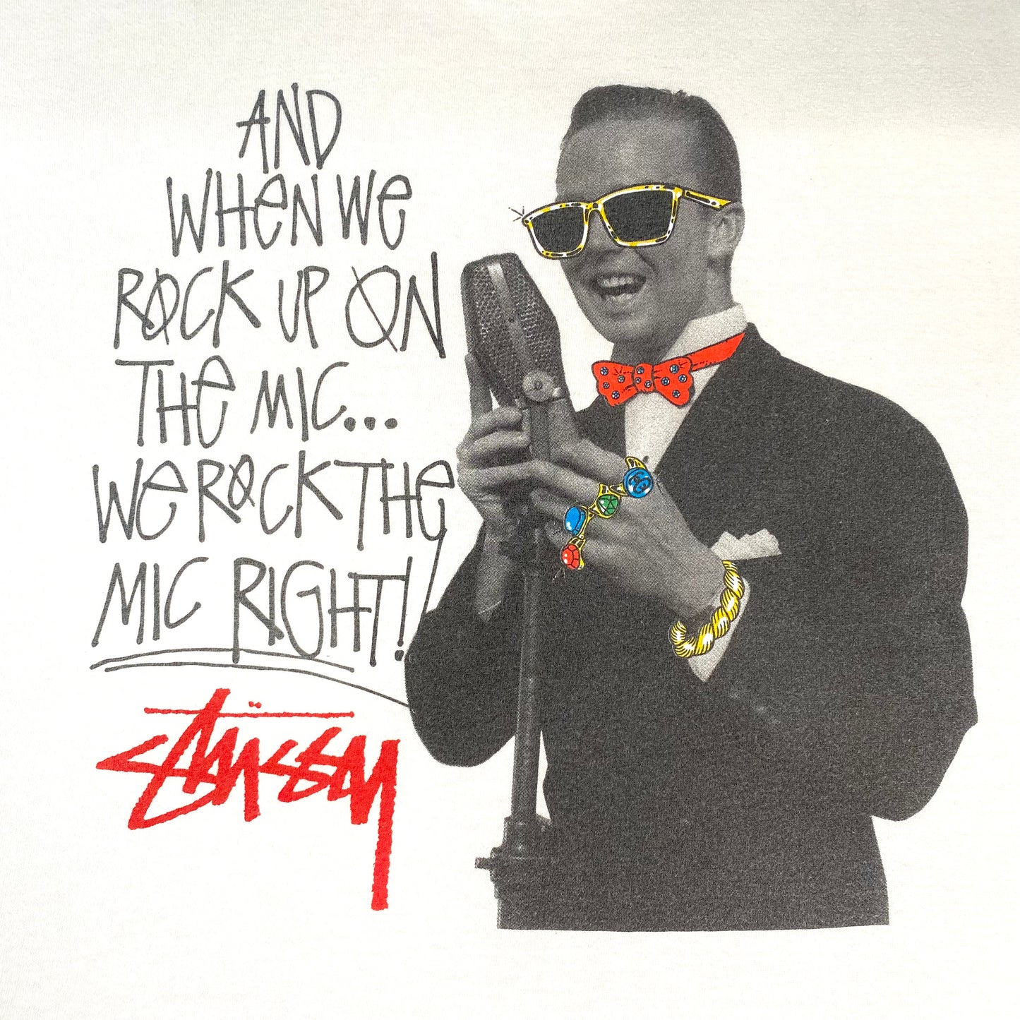 Stüssy 2000’s Rock The Mic T-Shirt XXL