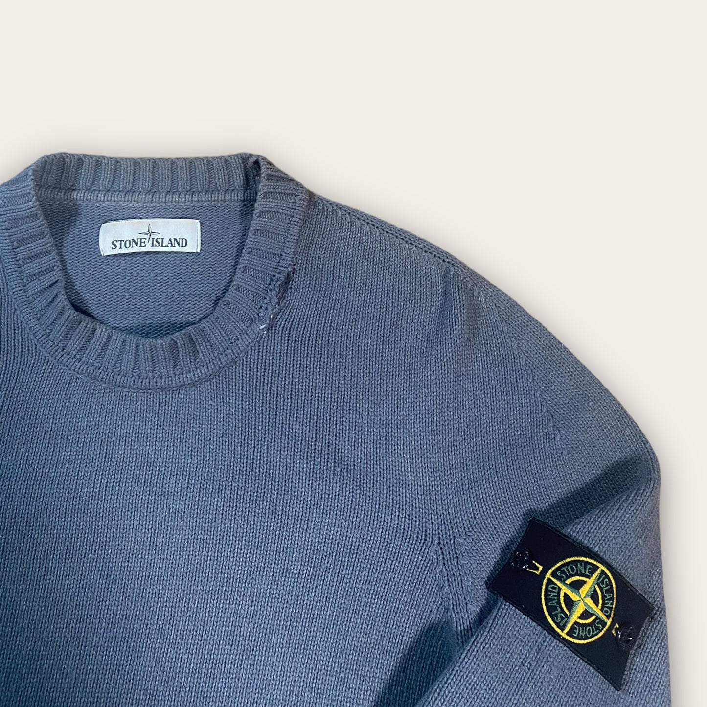 Stone Island Ribbed Collar Jumper L