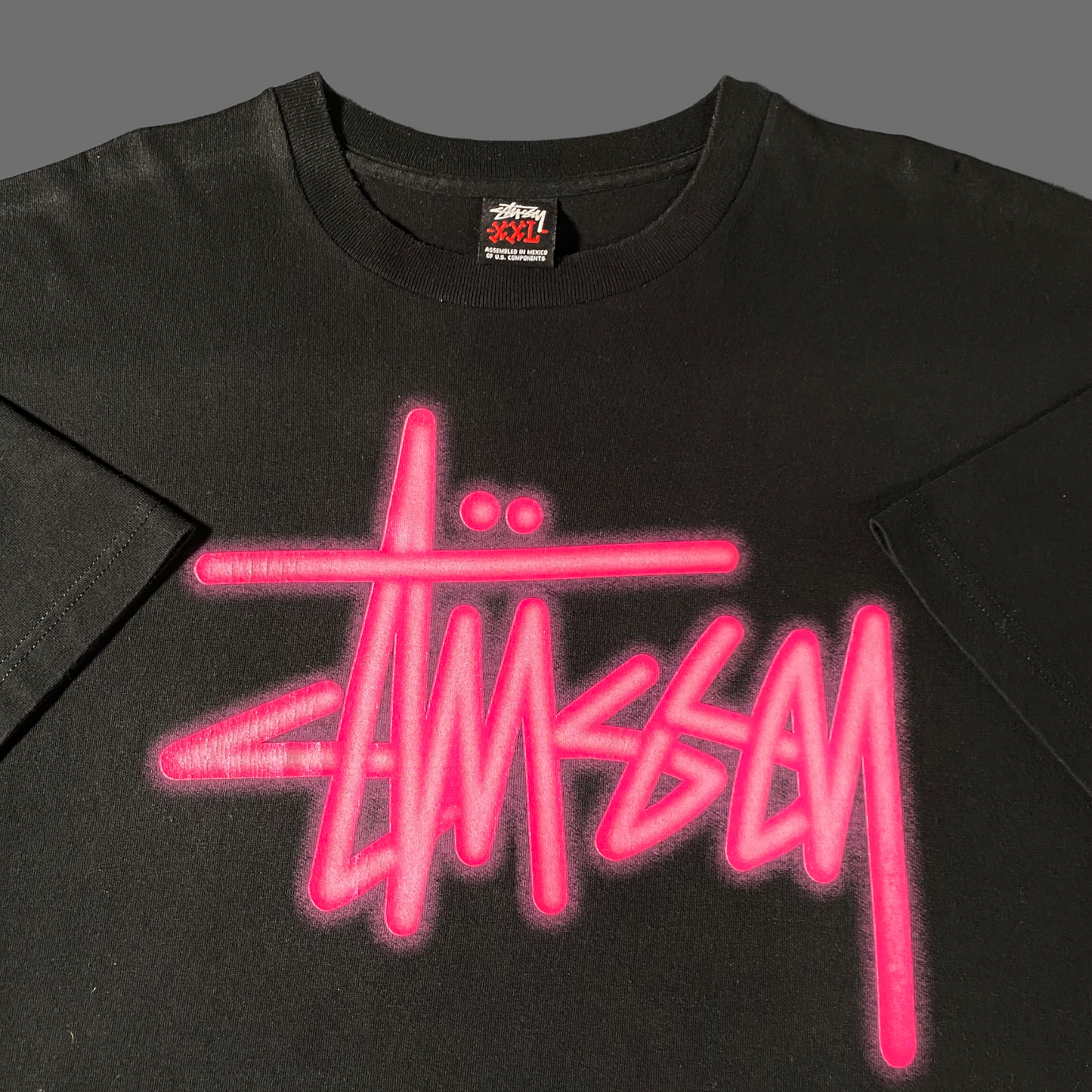 Stüssy 2000’s Neon Light T-Shirt XXL