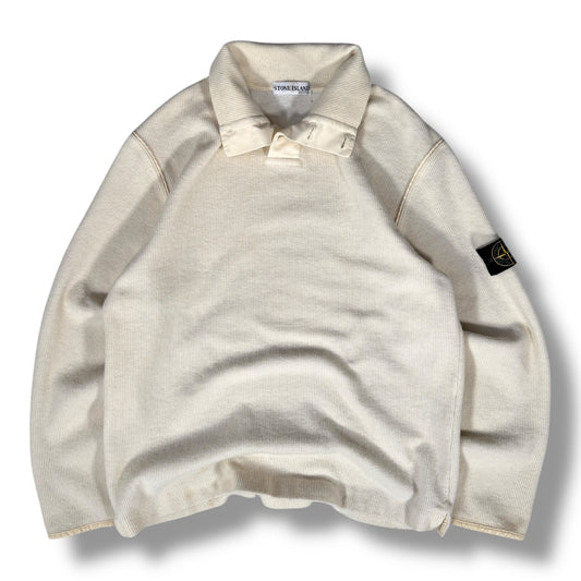 Stone Island AW02 Funnel Neck Pull Over Knit Jumper Large