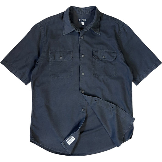 Armani Jeans 00’s Linen Short Sleeve Shirt L