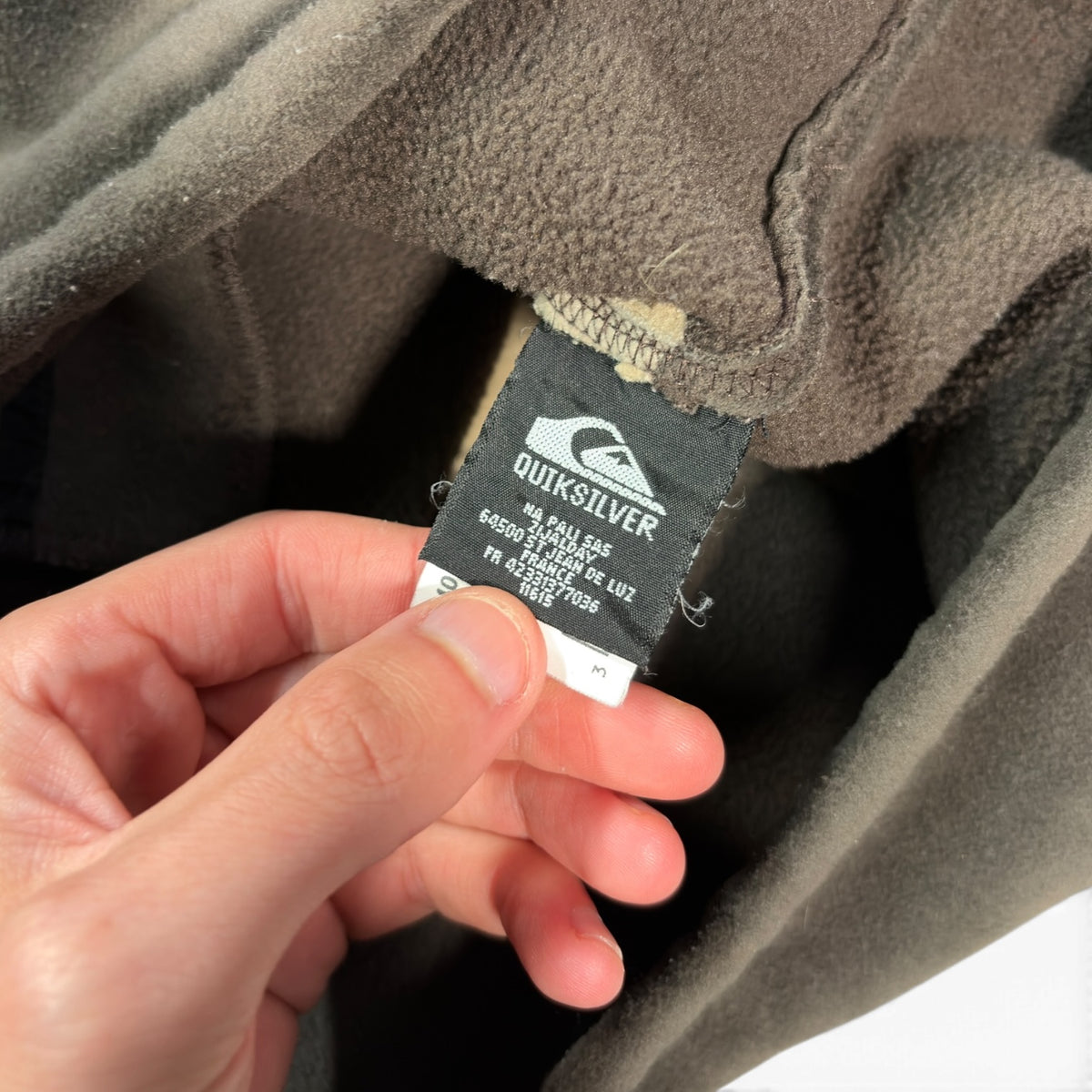 Quiksilver 00’s Hooded Shoulder Zip Fleece M