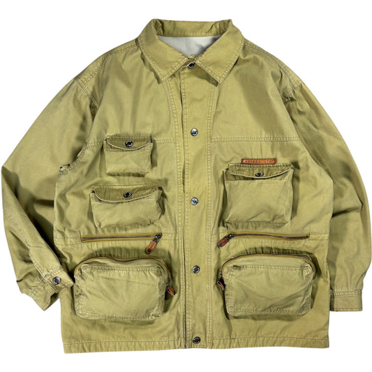 Avirex 00’s Olive Multipocket Utility Jacket XL