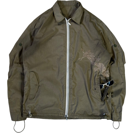 Maharishi 00's Embroidered Dragon Cotton Jacket L