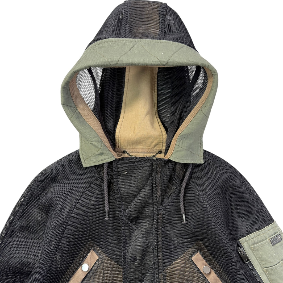 Diesel 00’s Women’s Panelled Mesh Parka Jacket 12/14