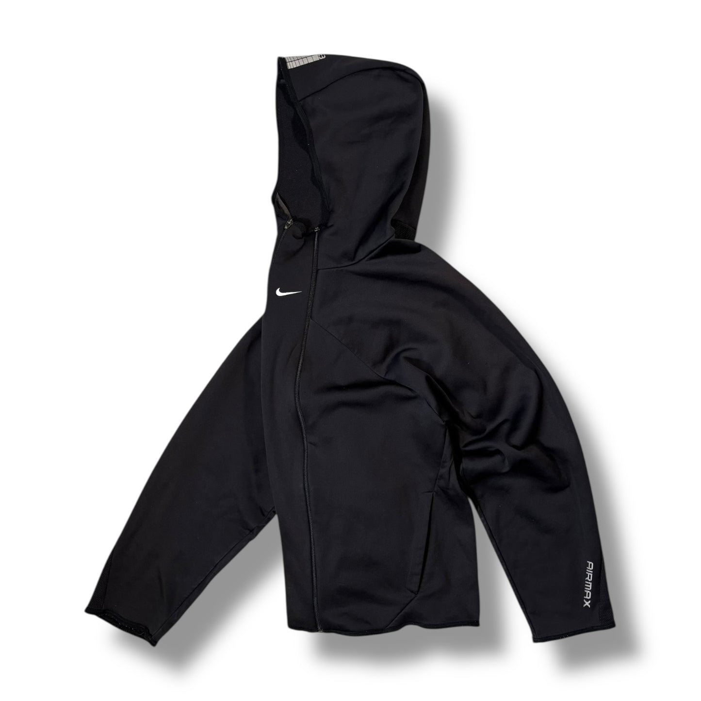 Nike 00’s Air Max Asymmetrical Zipped Centre Swoosh Hoodie Large