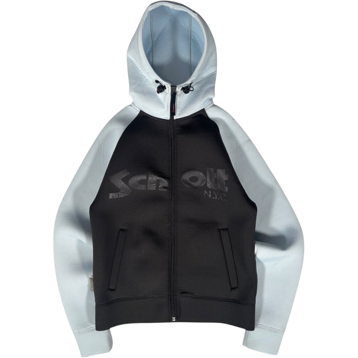 Schott 00’s Neoprene Full Zip Hoodie S