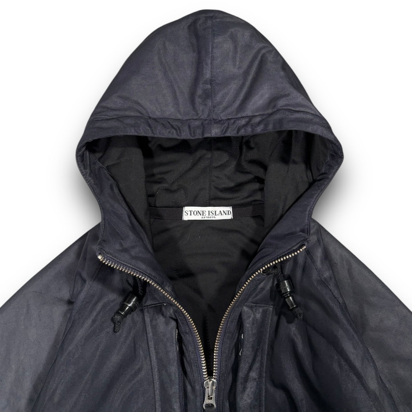 Stone Island 2009 Dark Navy Thick Nylon Membrana Jacket Medium