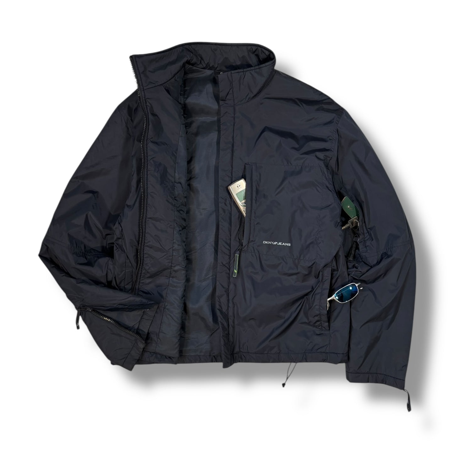 DKNY 00’s Padded Cropped Utility Jacket Medium