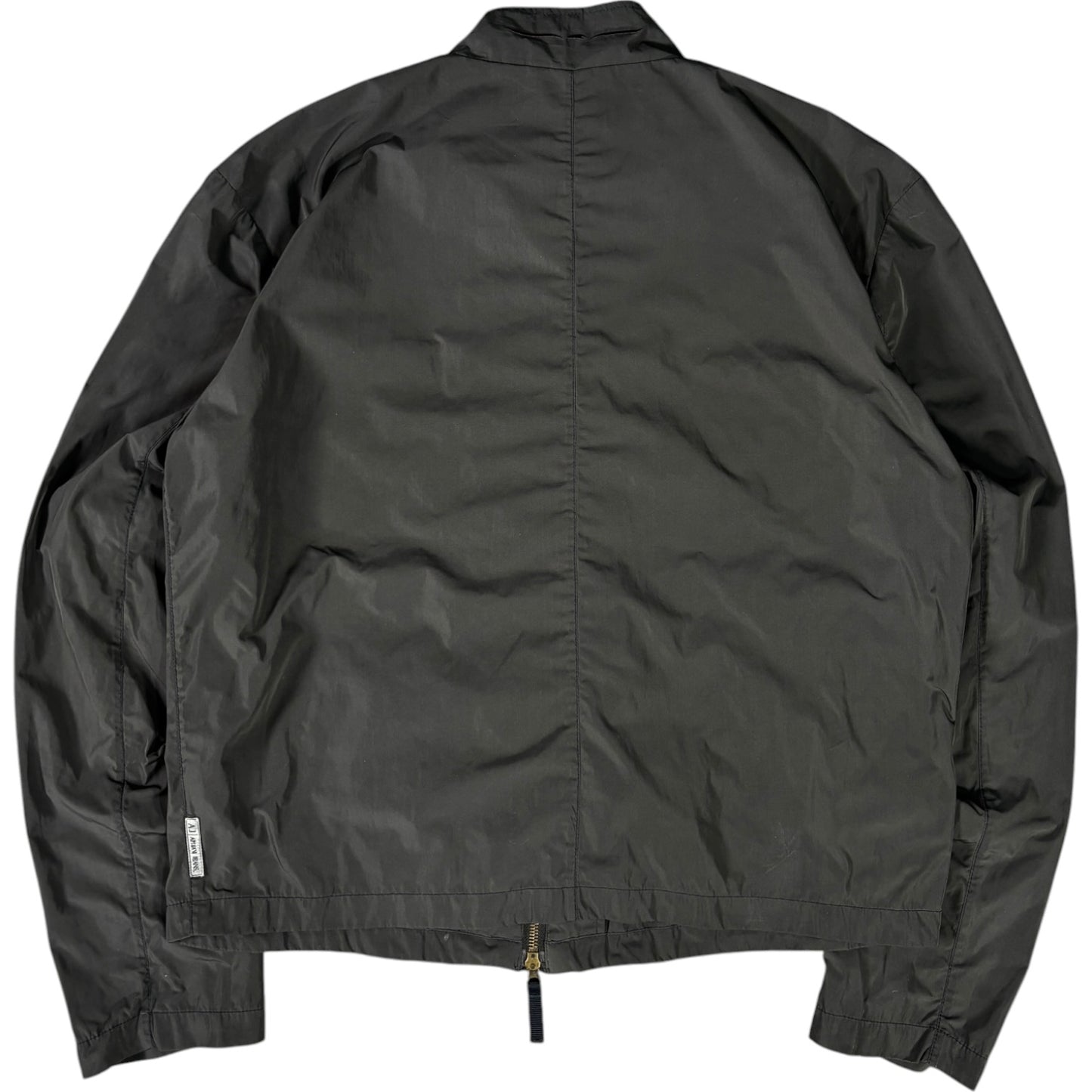Armani Jeans 00's Dark Grey Cropped Multipocket Jacket XL