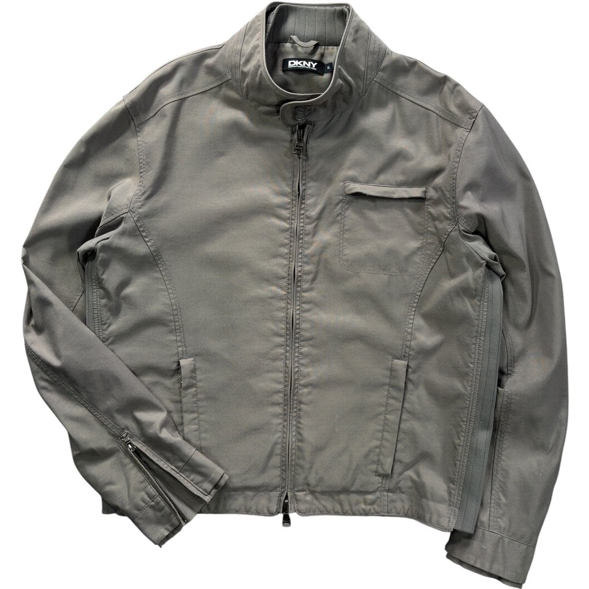 DKNY 00’s Panelled Biker Jacket XL