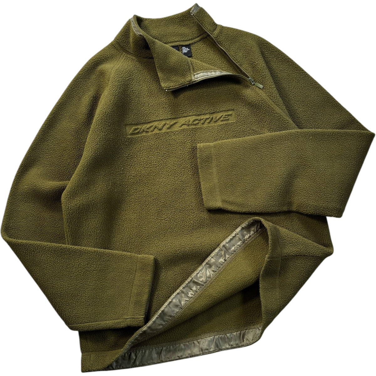 DKNY 00’s Shoulder Zip Fleece Jumper L