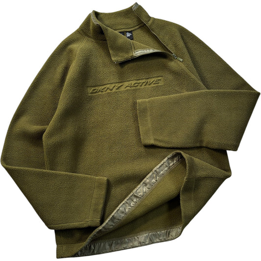 DKNY 00’s Shoulder Zip Fleece Jumper L