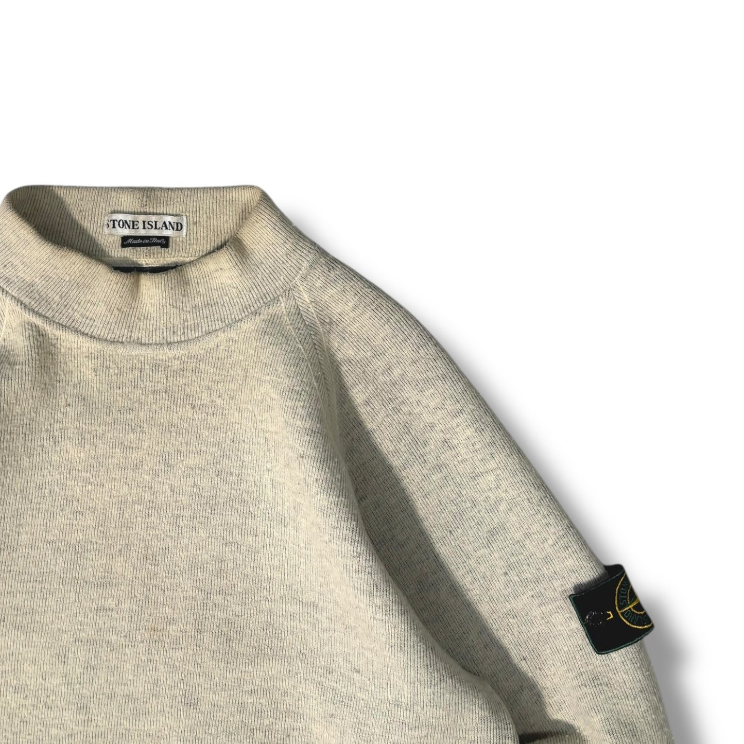 Stone Island A/W 1998 Heavyweight Mock Neck Knitted jumper Large