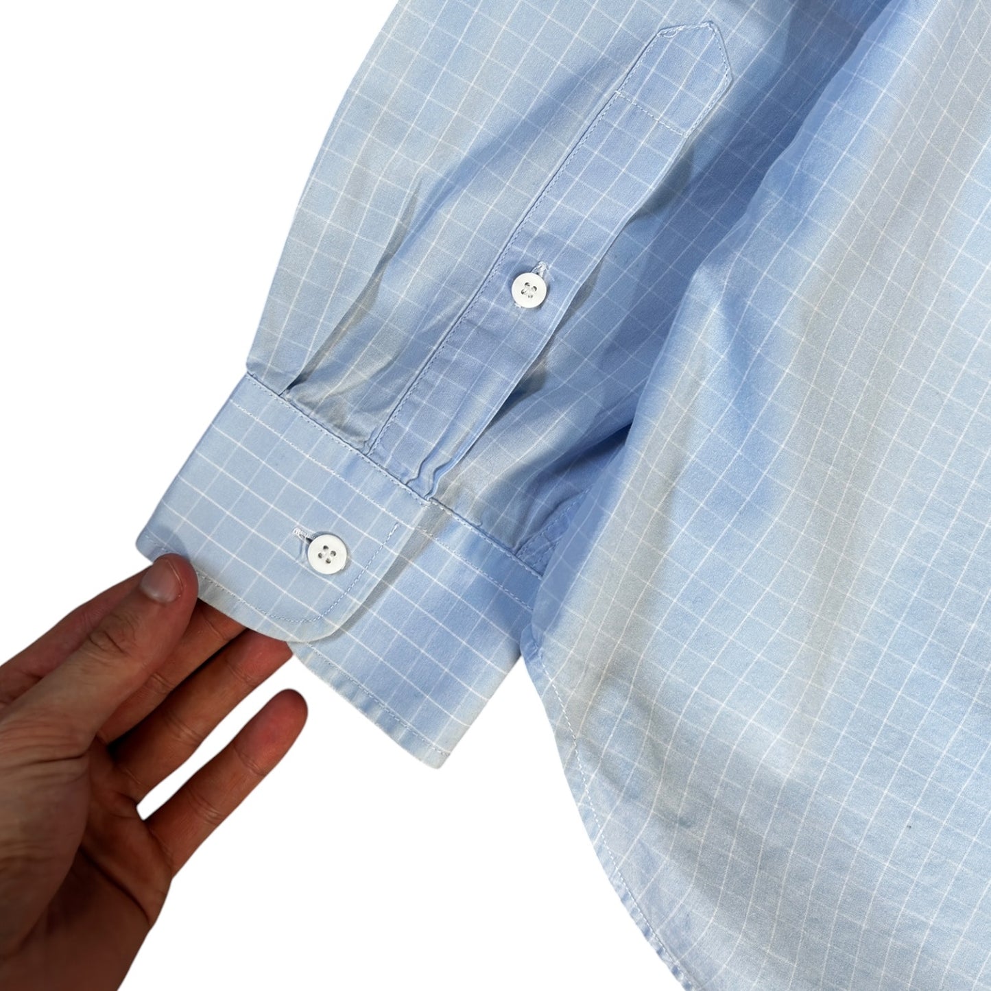 Armani Jeans 00’s Windowpane Check Shirt L