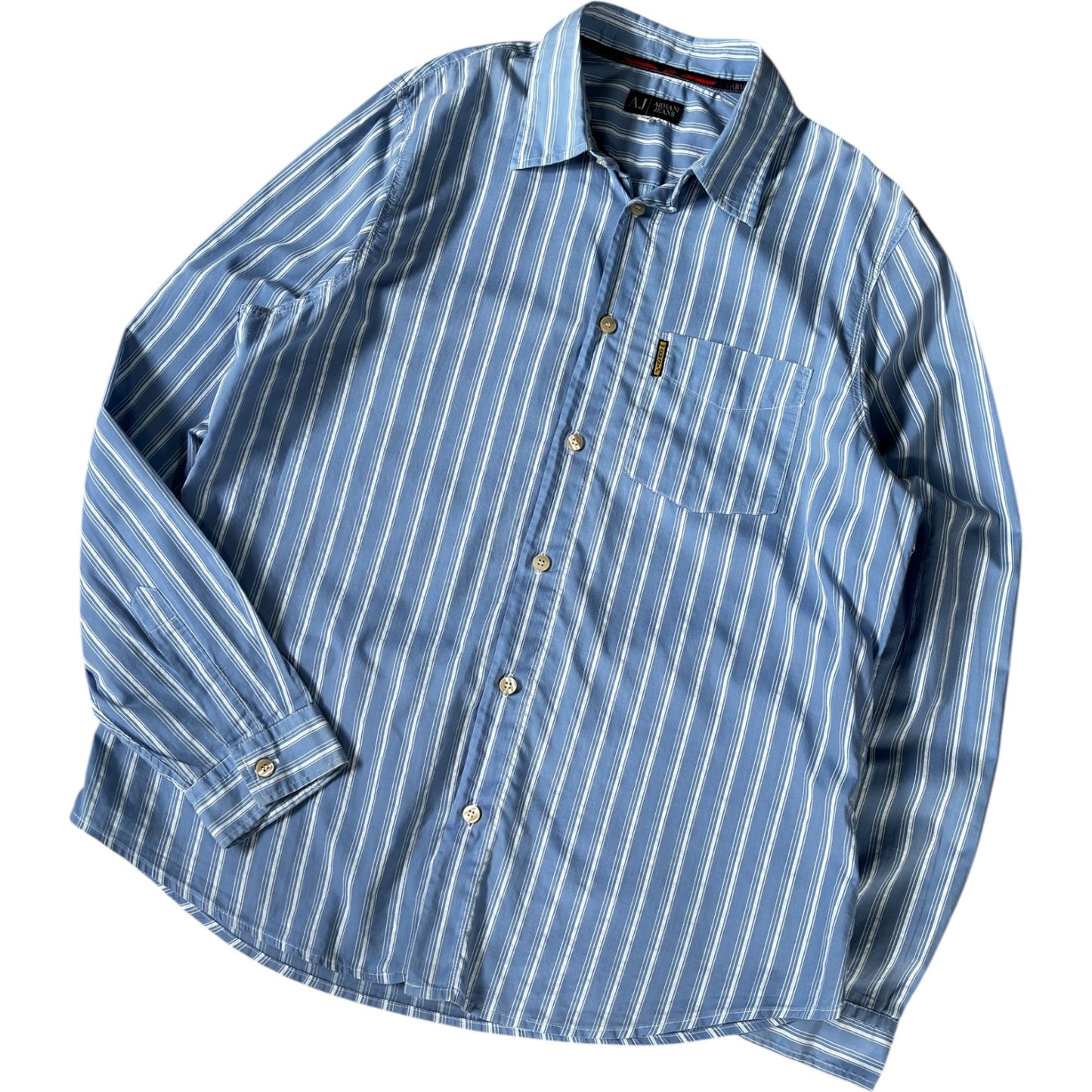 Armani Jeans 00’s Cotton Striped Shirt L