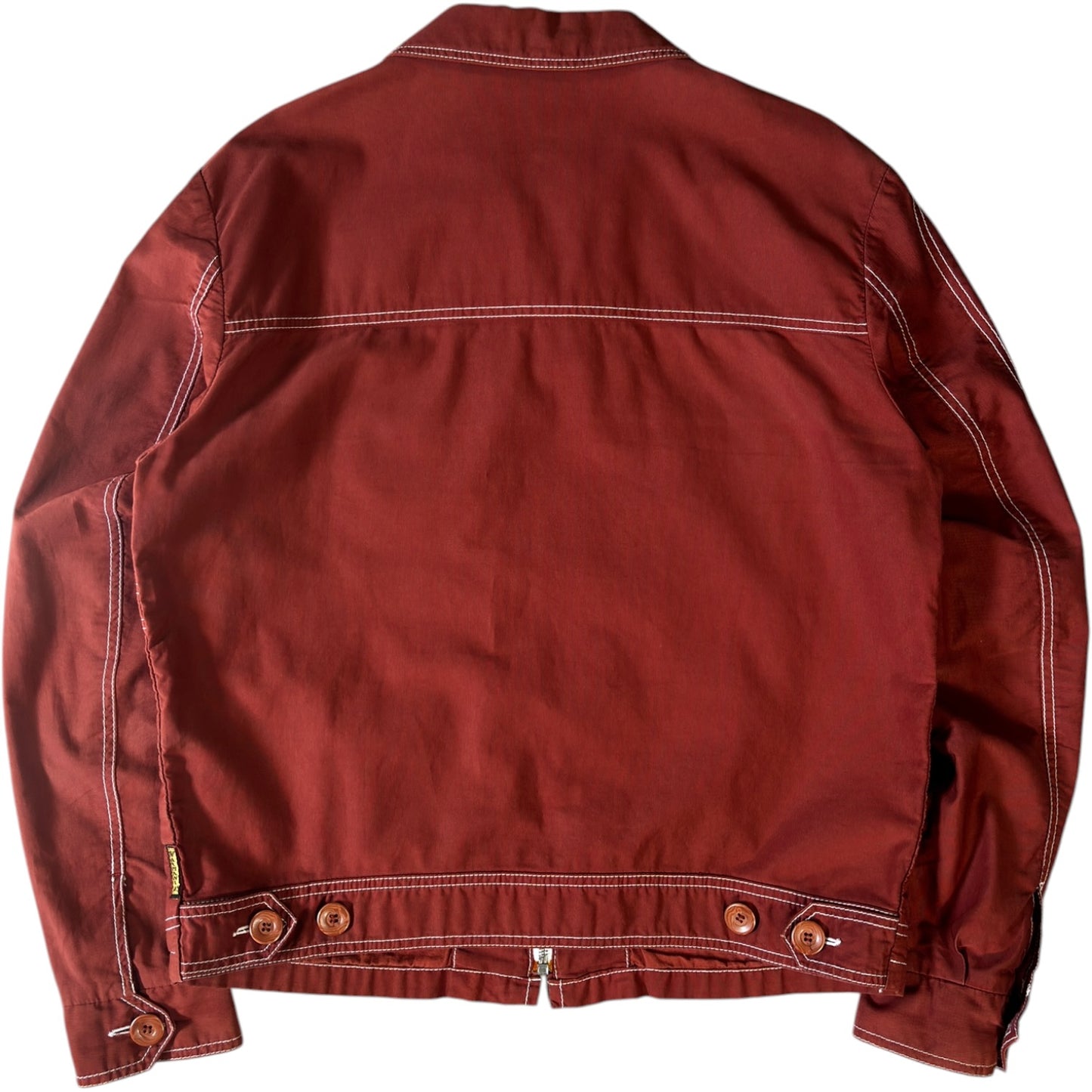 Armani Jeans 00's Contrast Stitch Cropped Jacket M