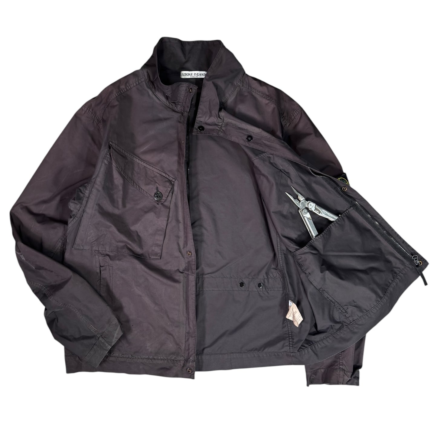 Stone Island 2006 Lightweight Dual Flap Nylon Jacket XL