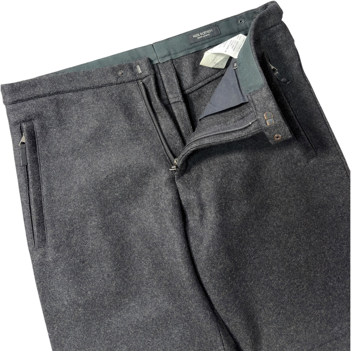 Neil Barrett AW2001 Strapped Wool Trousers W31/30