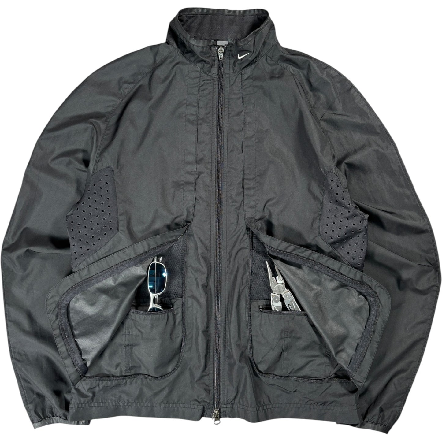 Nike 00’s Laser Cut Ventilated Stash Pocket Jacket M