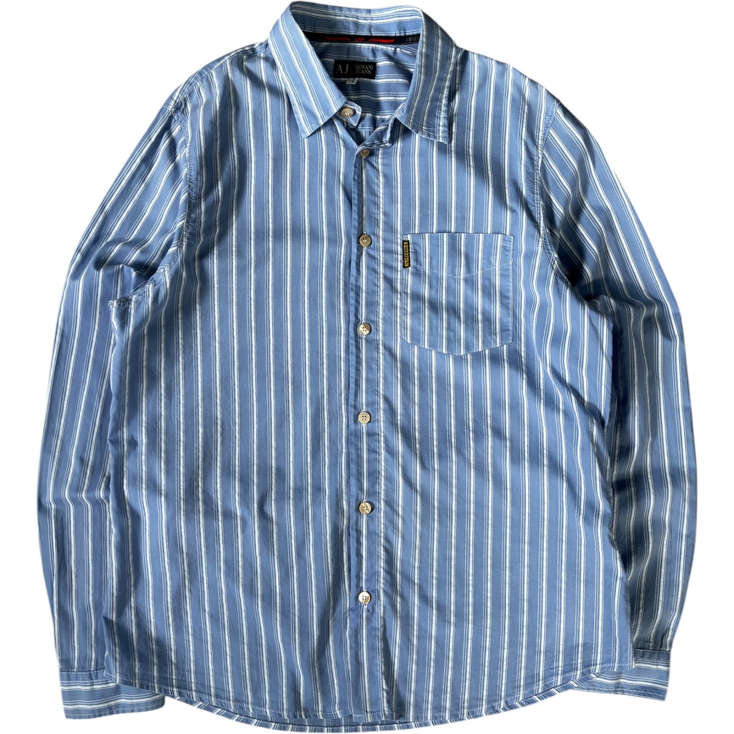 Armani Jeans 00’s Cotton Striped Shirt L