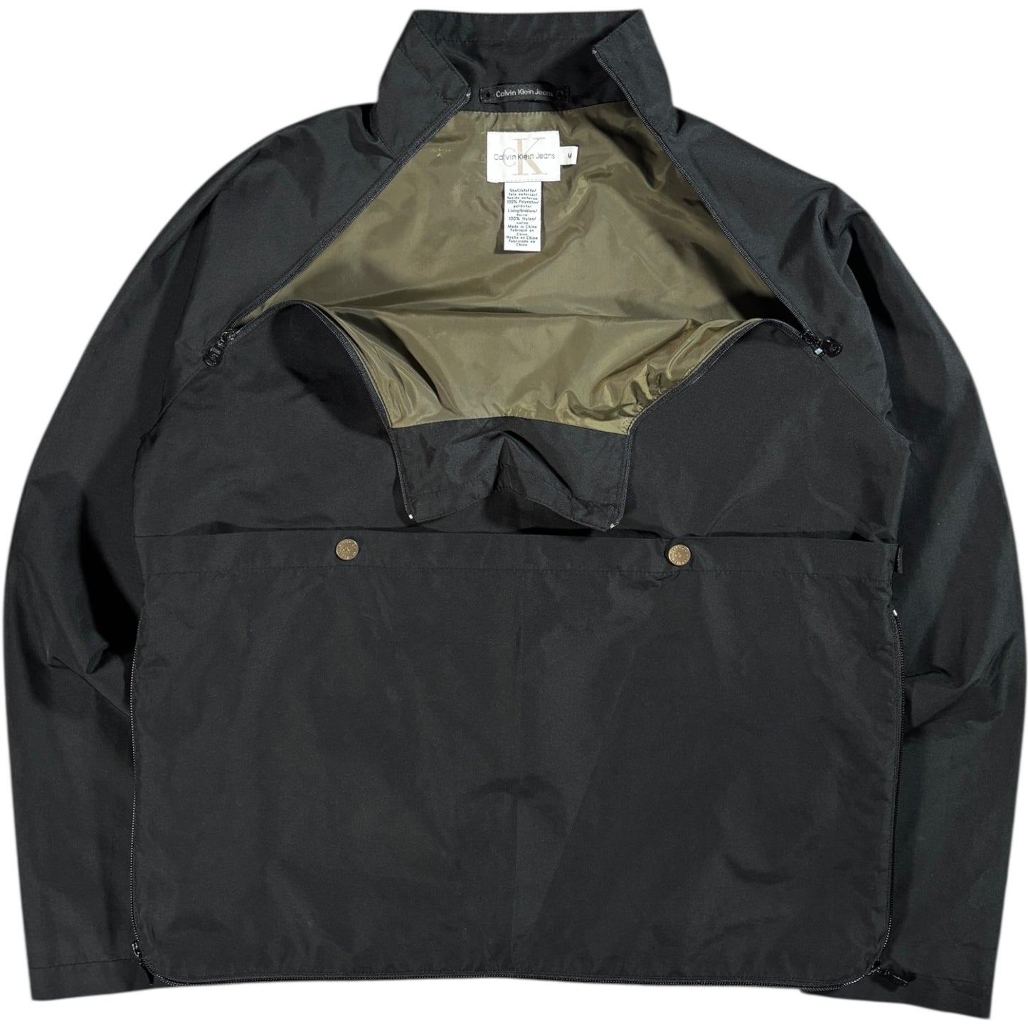 Calvin Klein Khaki’s 00’s Dual Zip Convertible Jacket M