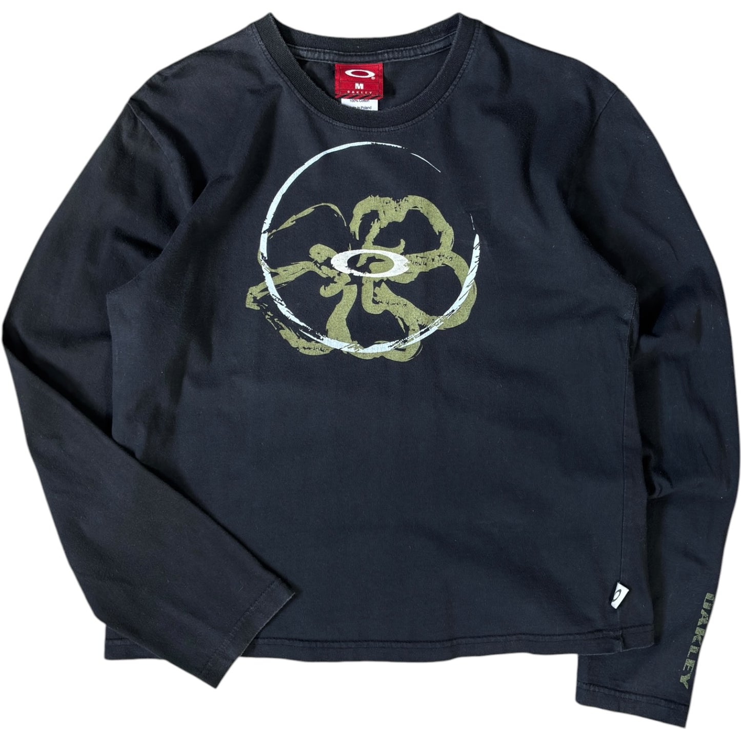 Oakley 00's Flower Graphic Long Sleeve Top UK 8/10