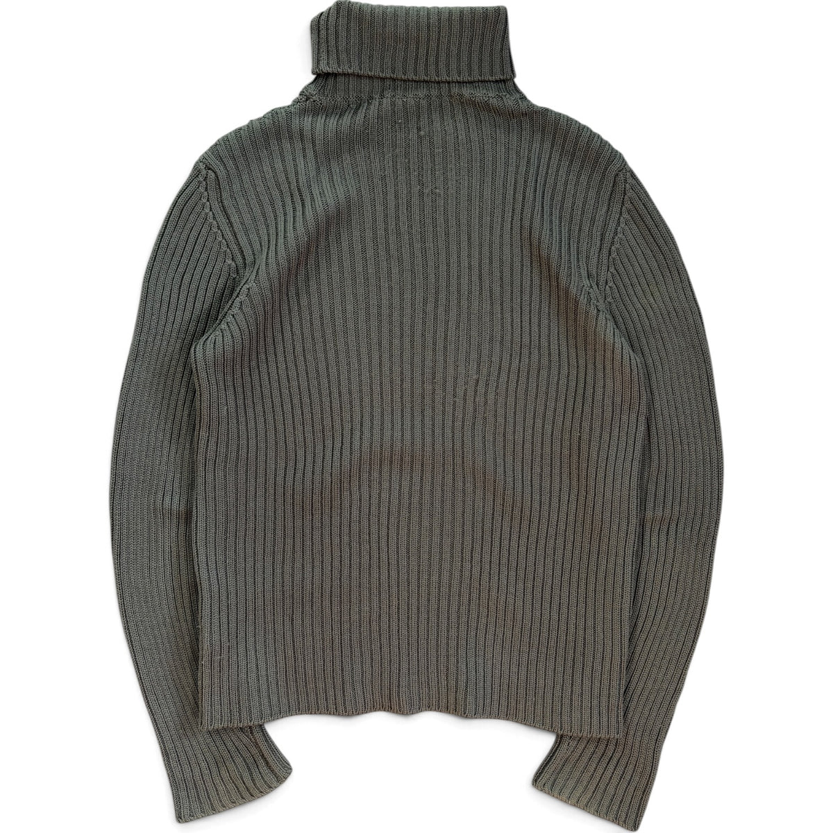 Prada FW1999 Ribbed Heavyweight Turtle Neck Wool Jumper L