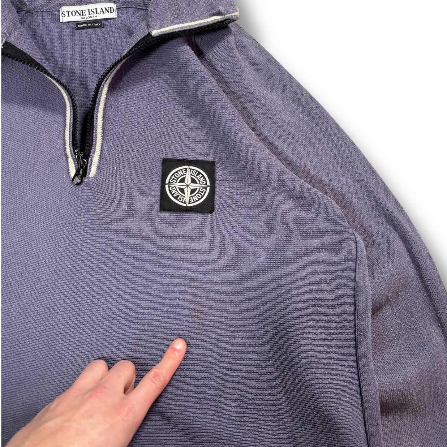 Stone Island 00’s Quarter Zip Sweatshirt Medium