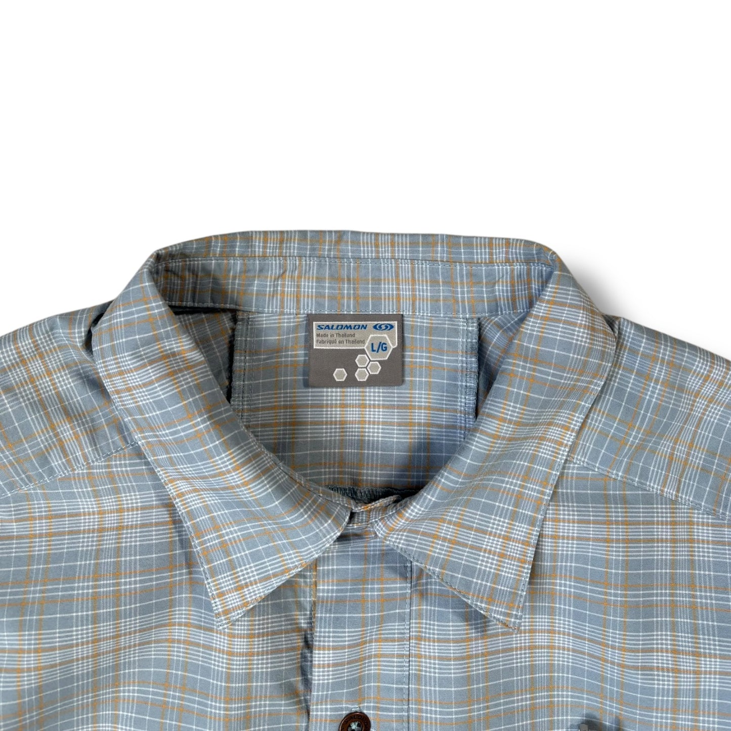 Salomon 2008 Checkered Short Sleeve Shirt Large