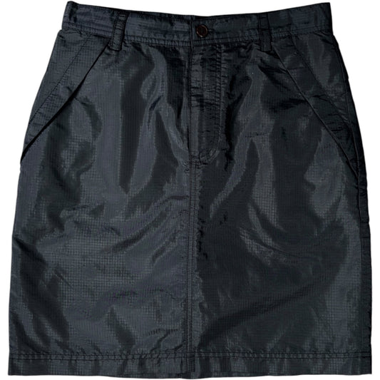 Calvin Klein Jeans 00's Nylon Ripstop Mini Skirt UK 8/10