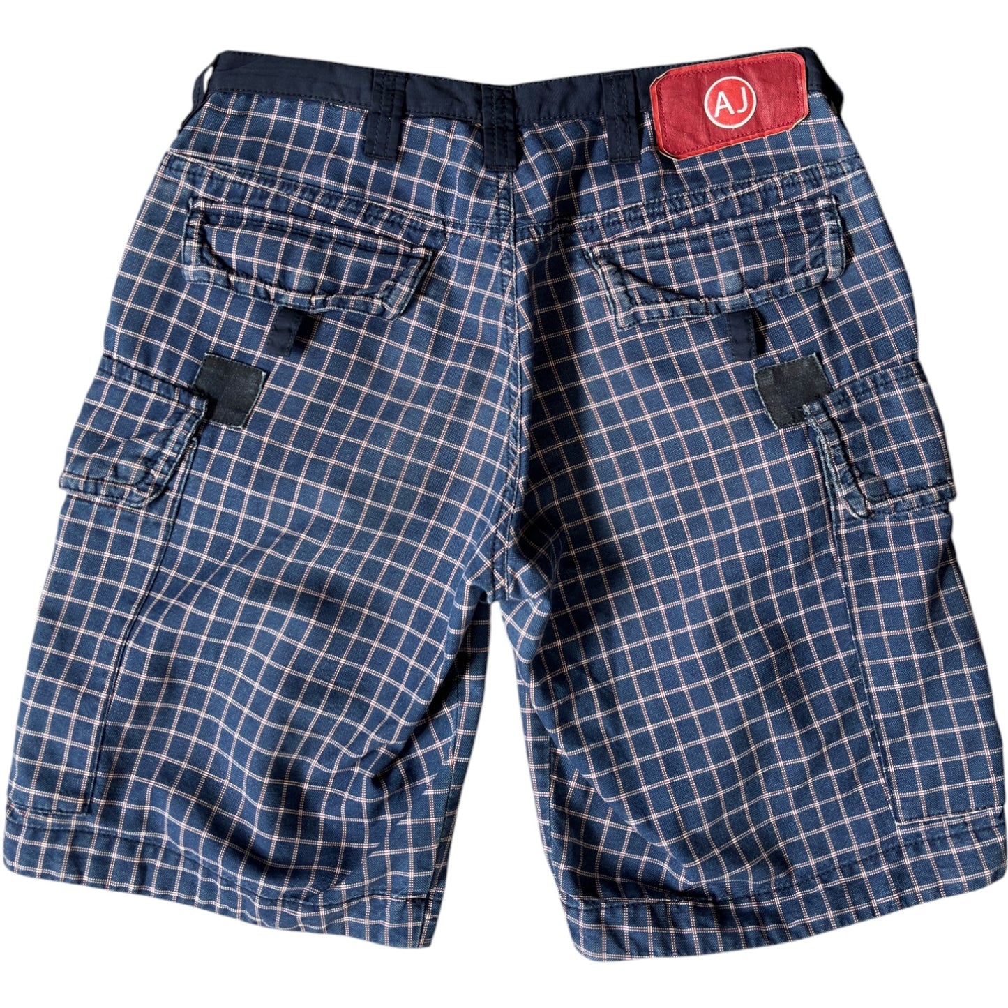 Armani Jeans 00’s Checkered Cargo Shorts W30