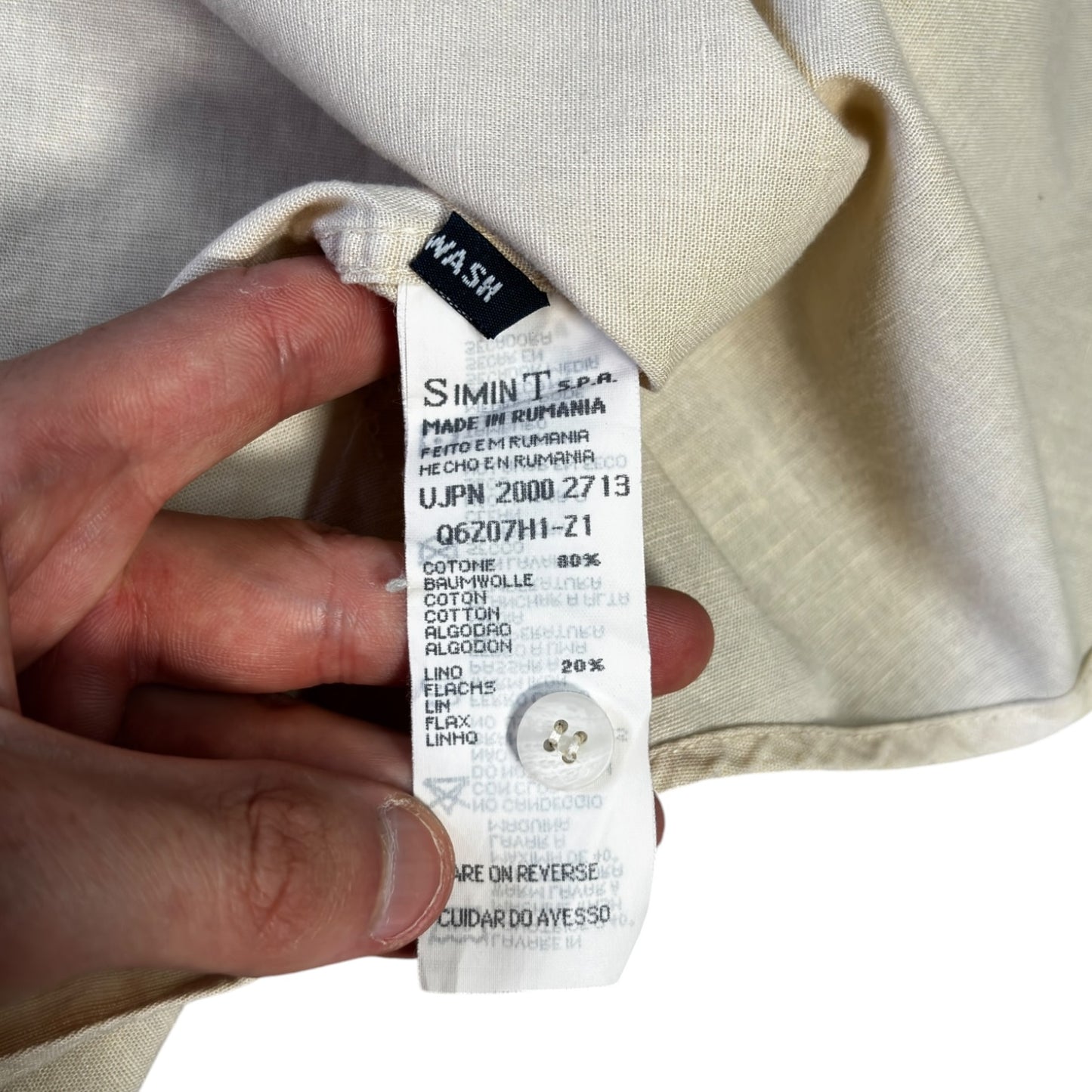 Armani Jeans 00’s Dual Pocket Linen Shirt L