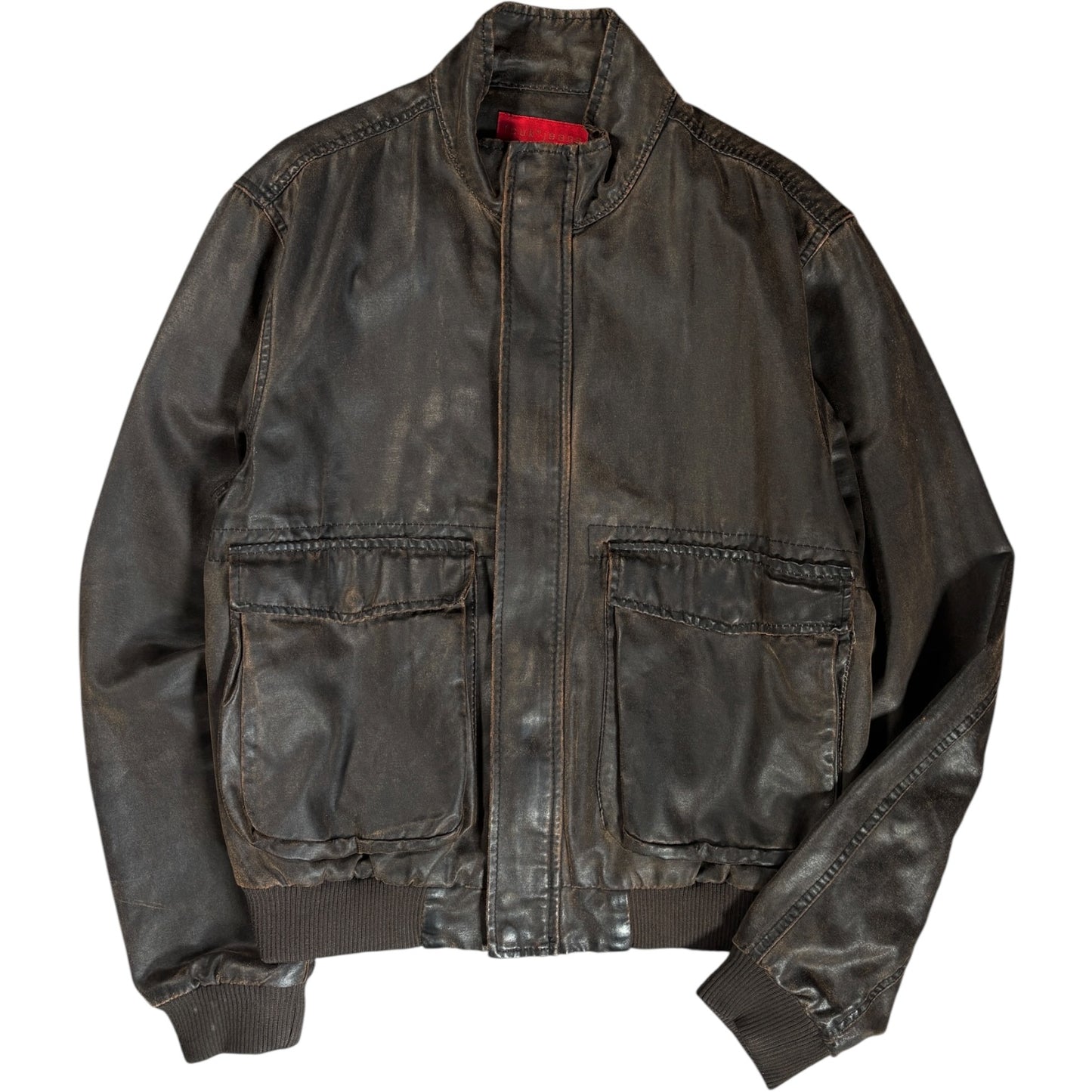 FCUK Jeans 00’s Faux Leather Jacket M