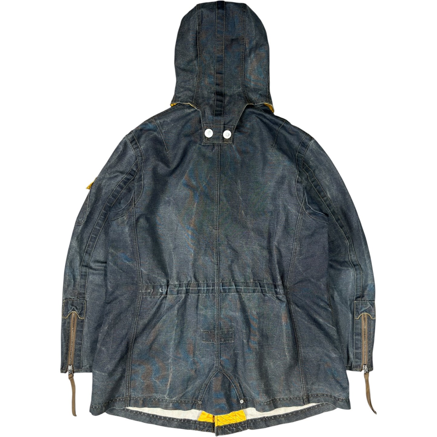 Armani Jeans 00’s Articulated Hemp Parka Jacket XL