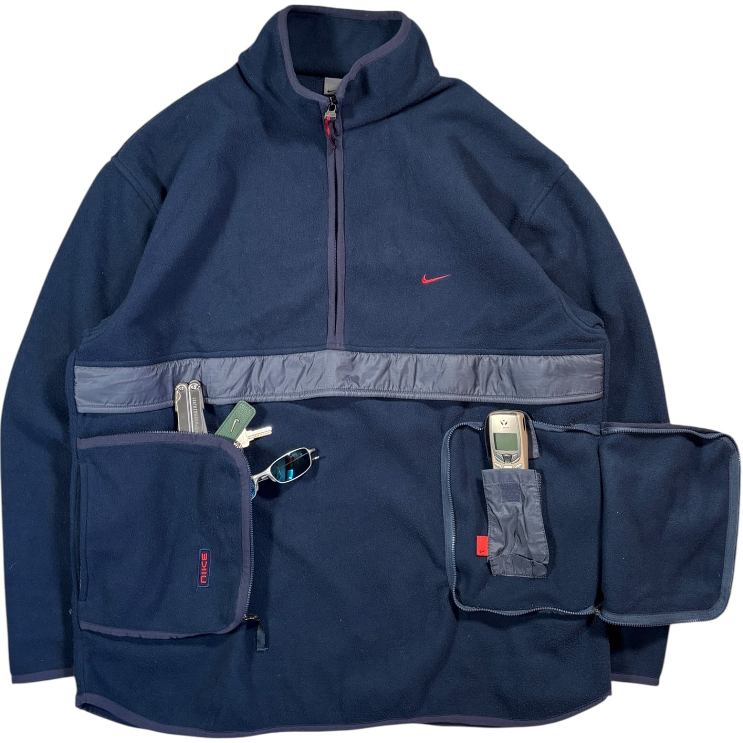 Nike 00’s 3D Quarter Zip Fleece Jacket XL