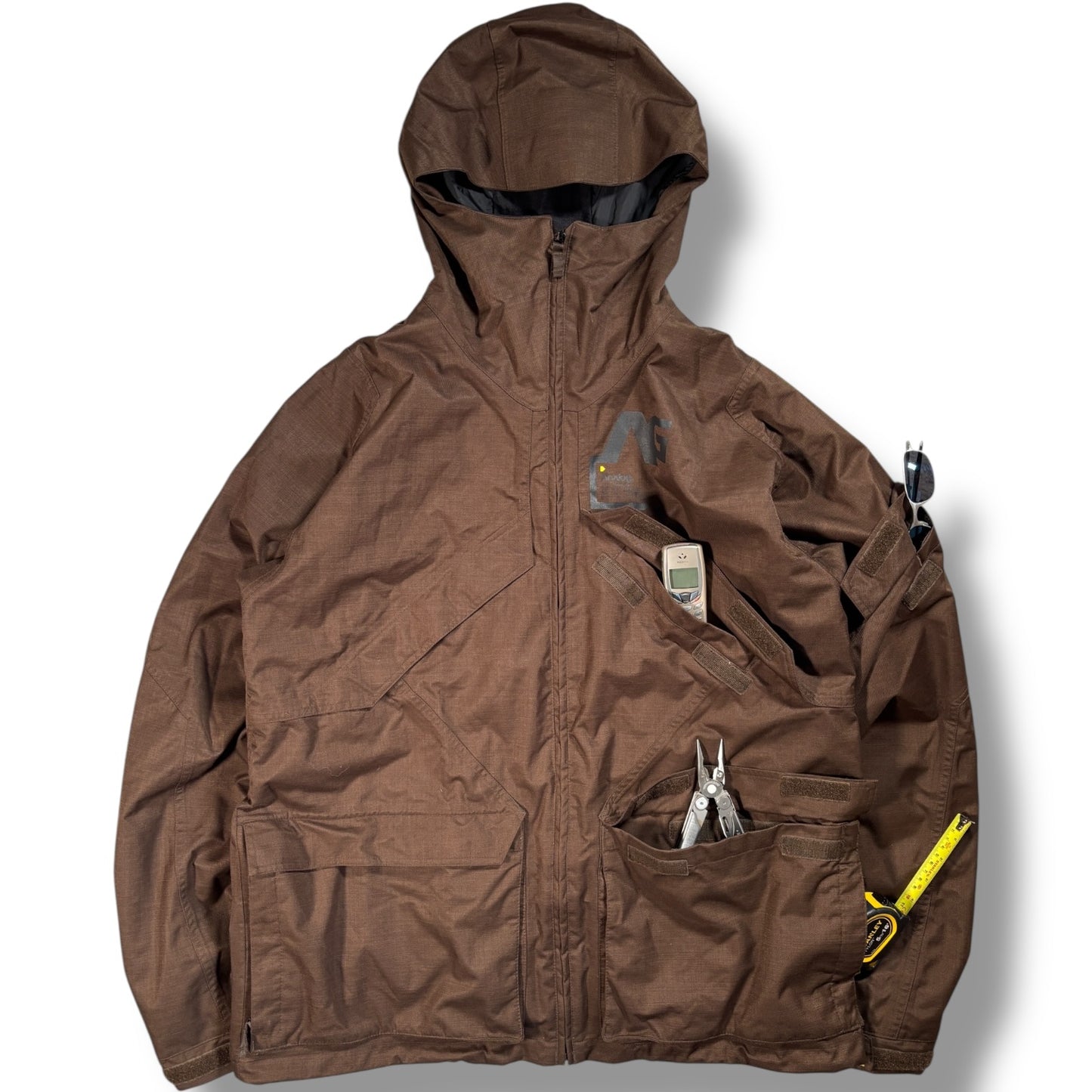 Analog 00’s Brown Multipocket Jacket L