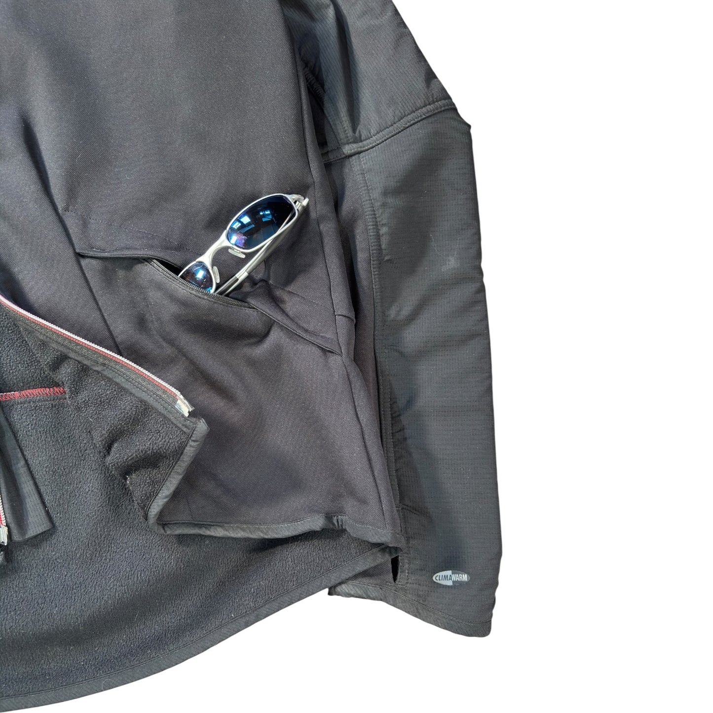 Adidas 2004 Asymmetrical Zip Two Tone Climawarm Hoodie M