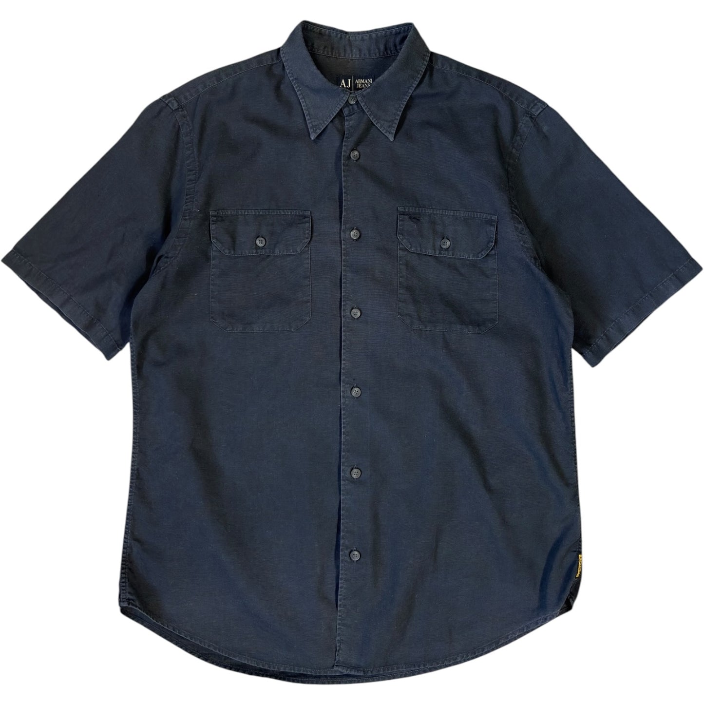 Armani Jeans 00’s Linen Short Sleeve Shirt L