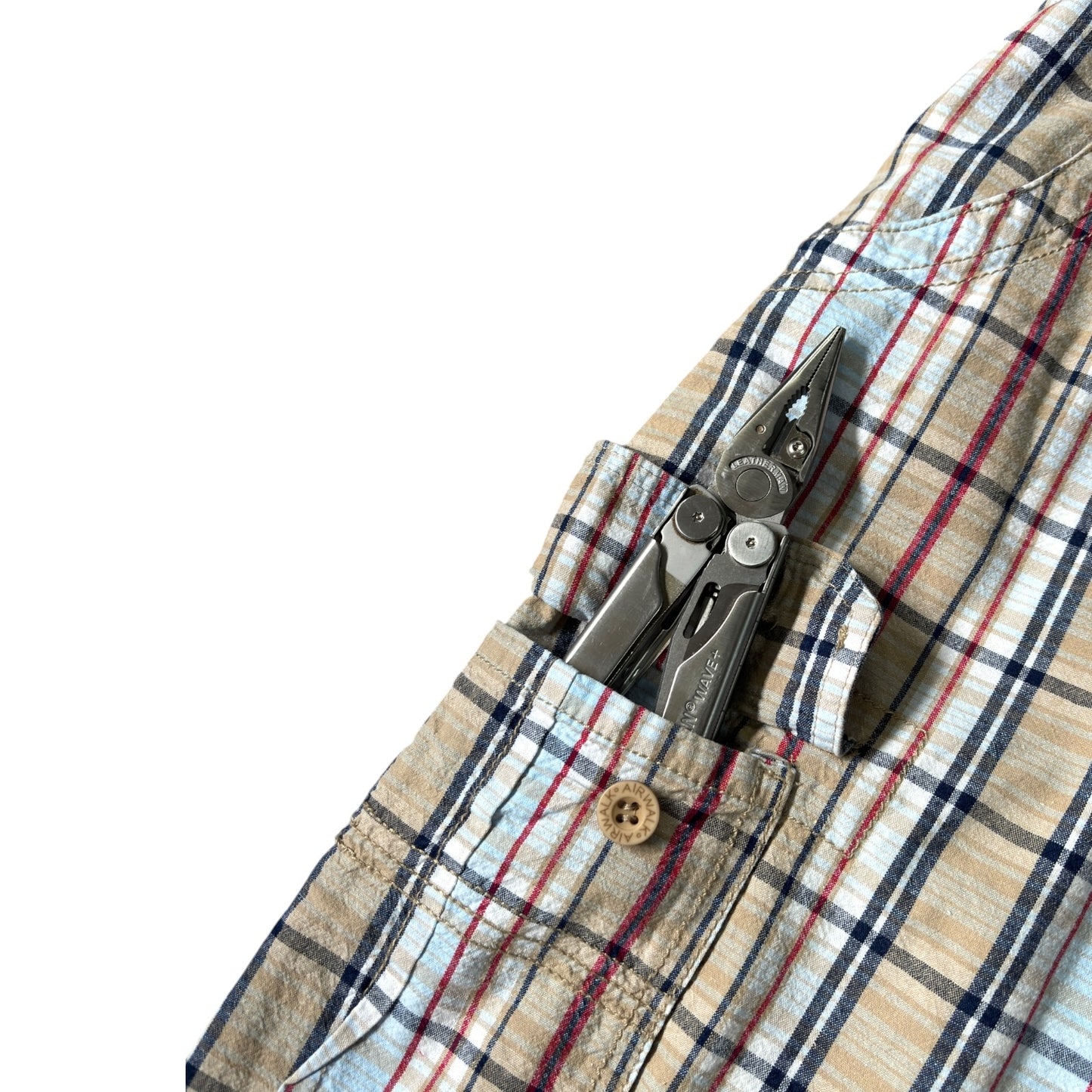 Airwalk 00’s Plaid Cargo Shorts W34