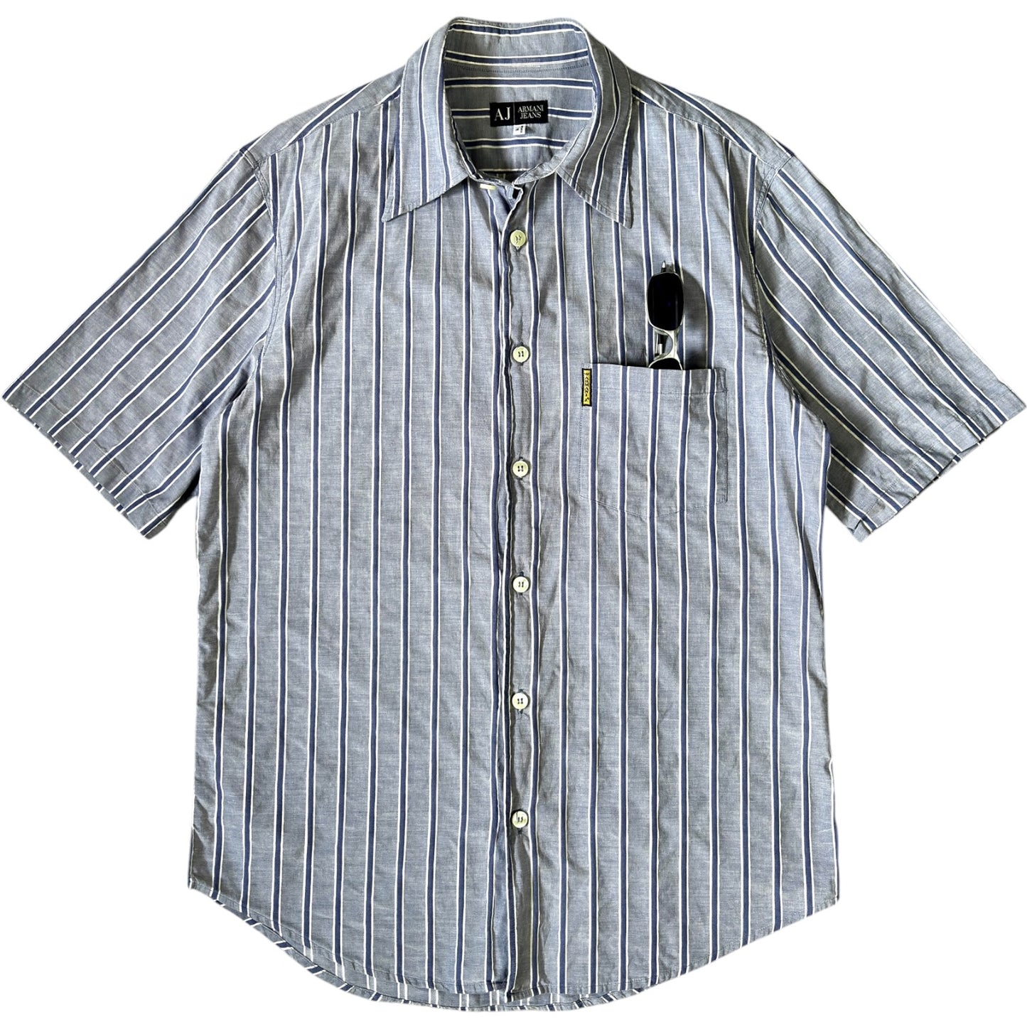 Armani Jeans 00’s Hemp Short Sleeve Shirt M