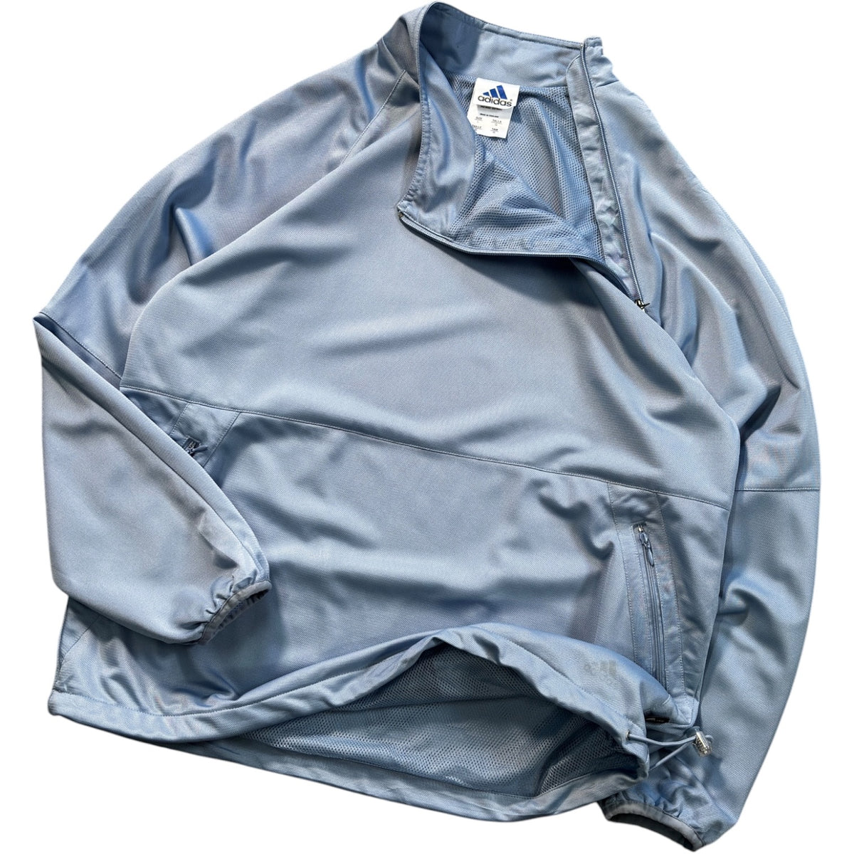 Adidas 00’s Asymmetric Zip Pullover Jacket L