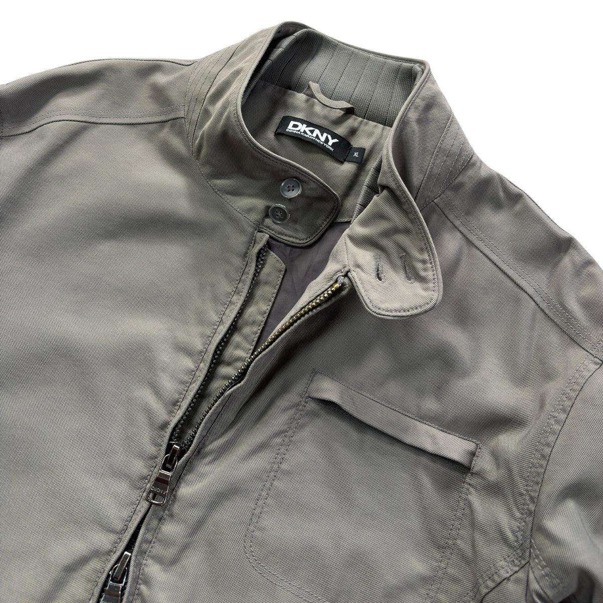 DKNY 00’s Panelled Biker Jacket XL
