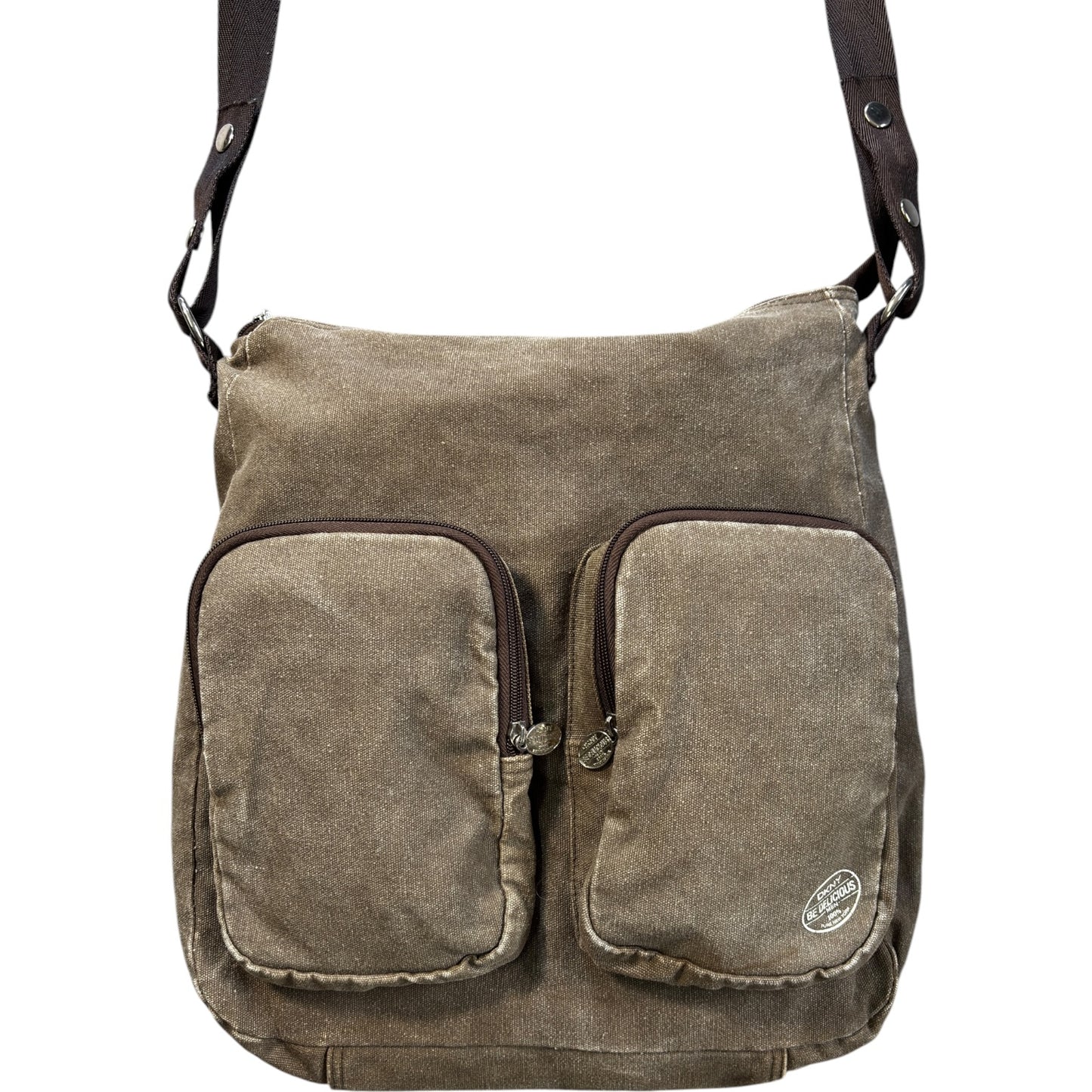DKNY 00’s Canvas Multipocket Messenger Bag
