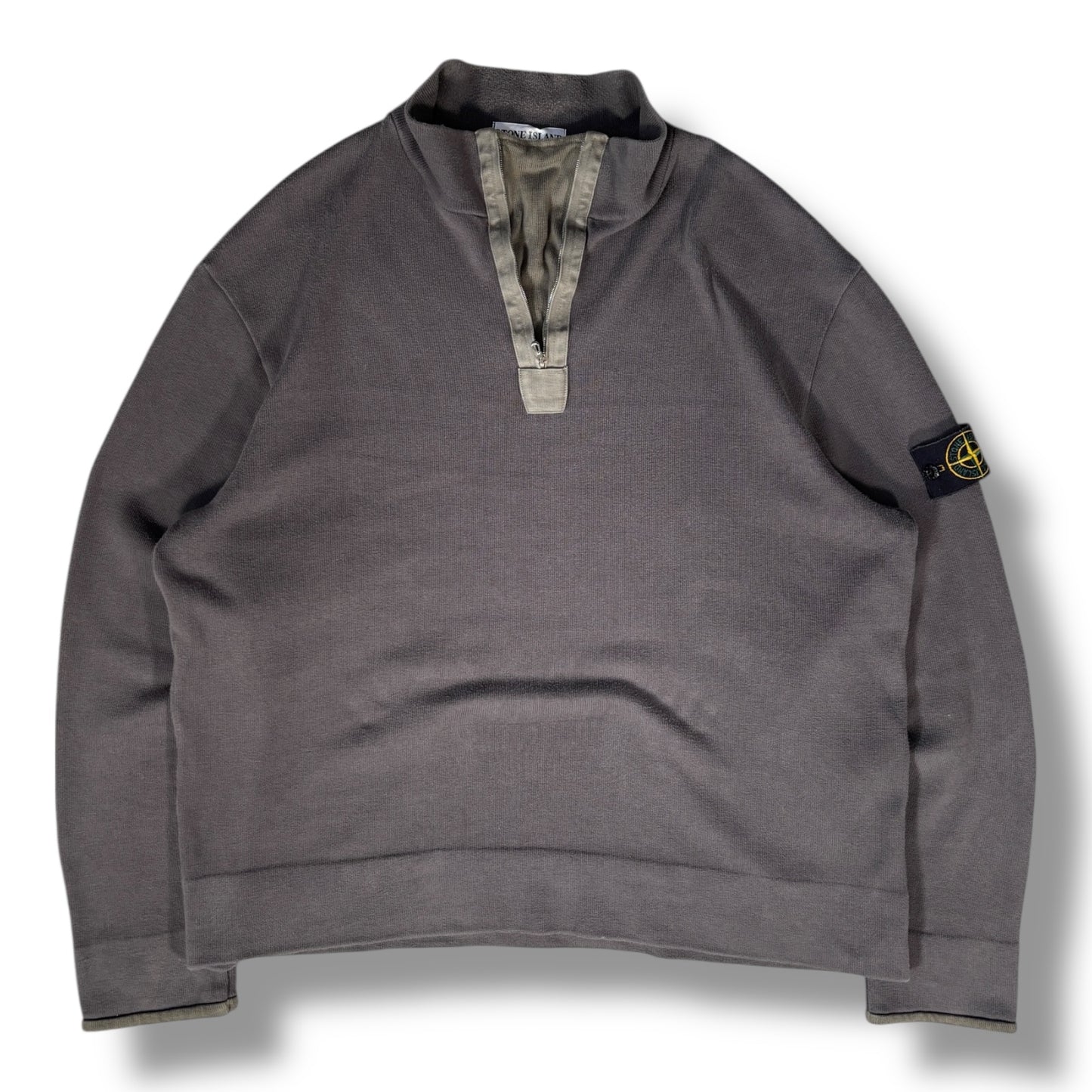 Stone Island AW 2000 Quarter Zip Sweatshirt Extra Large
